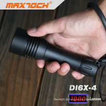 Mamtoch DI6X-4 Schwarz Aluminium Wasserdichte LED Tauch Taschenlampe T6